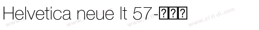 Helvetica neue lt 57字体转换